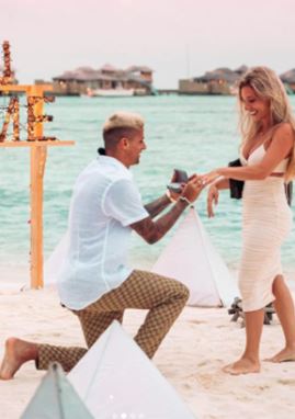 Filomena Cancelo son Joao Cancelo proposed to Daniela in 2021 after dating for a decade